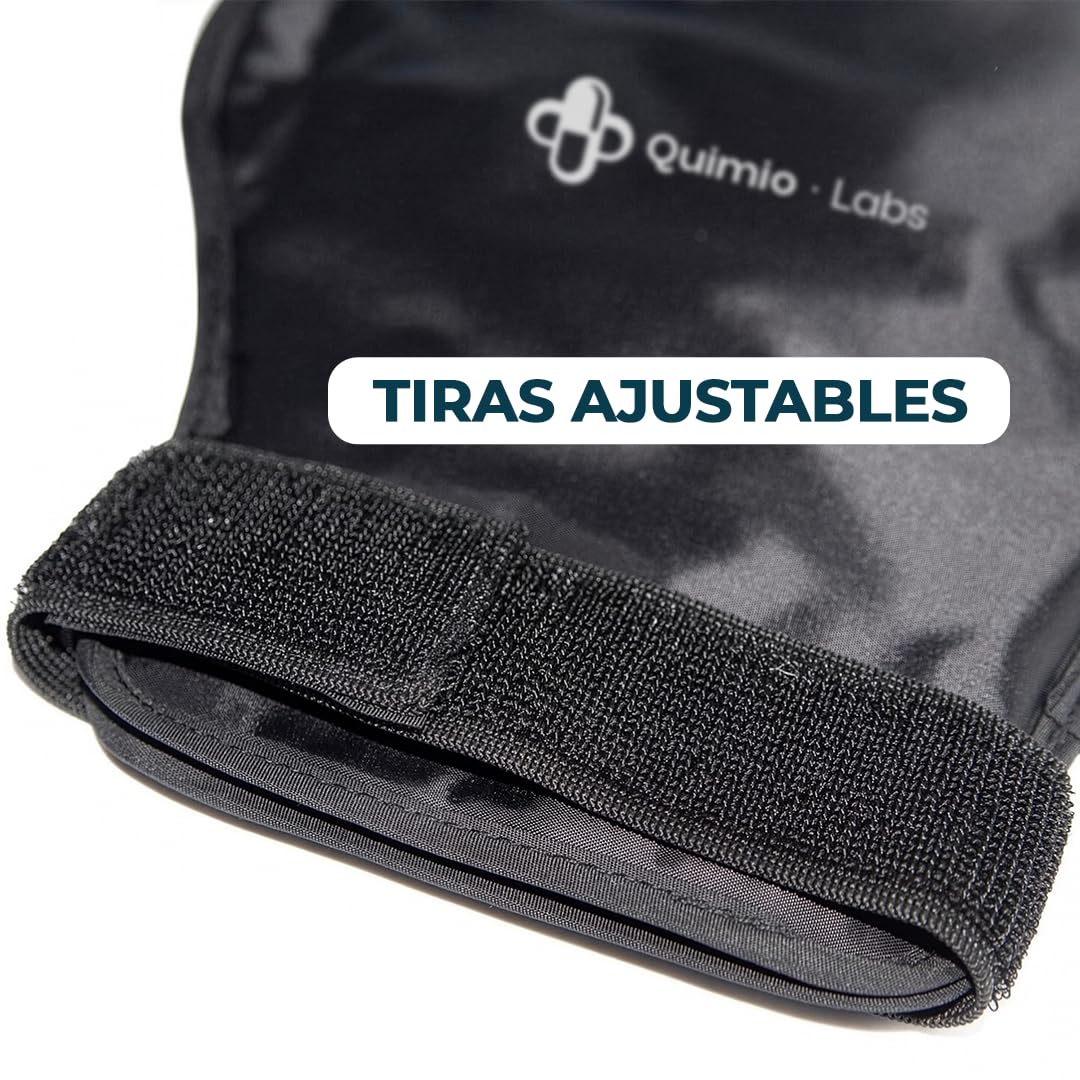 Kit Quimioterapia Guantes y Calcetines de Gel Frío para Manos y Pies | Ayuda a Reducir Molestias y Sensibilidad | Bolsa Isotérmica Incluida | Reutilizable | Negro