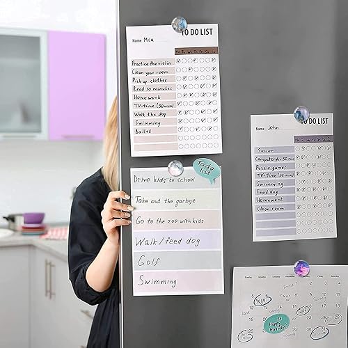 Miniatura 3 de 12 calcomanías magnéticas fuertes de vidrio para nevera, árbol de vida redondo, decoración de nevera de vidrio, imán de pizarra blanca, imán de