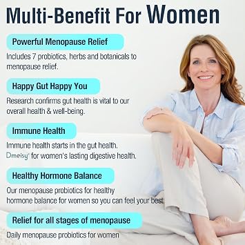 120 Billion CFU Probiotic - Menopause Support Probiotics for Women, Natural Menopause Probiotic Supplement for Hot Flashes Night Sweats Mood Swings Hormone Balance Gut & Immune Health- 120 Caps