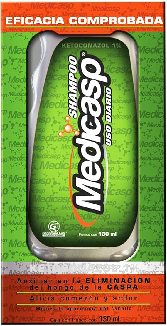 MEDICASP Shampoo de uso diario, grado dermatológico. Su antimicótico