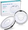 Lictin Breast Shells, 2PCS Milk Collector, 60ML Milk Catcher, Reusable Nursing Cup, Silicone Breast Milk Collector, Milk Savers for Breastfeeding, Nipple Shells