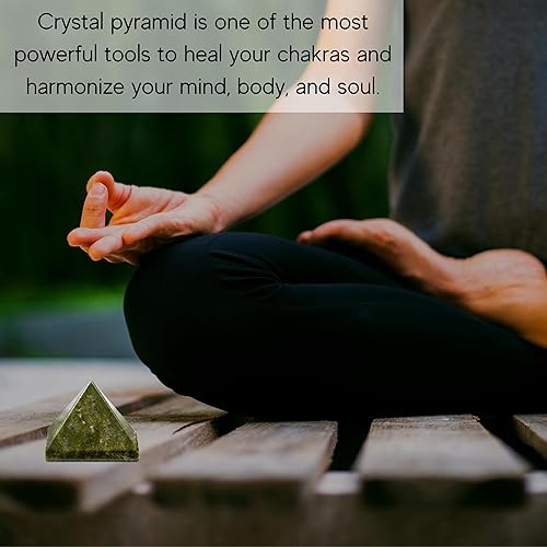 Miniatura 139 de Amazing Gemstone White Agate Snow Quartz Pyramid Crystal Healing Stones - 1" Great Pyramid Figurine of Natural Stone Pyramid for Meditation, Reiki