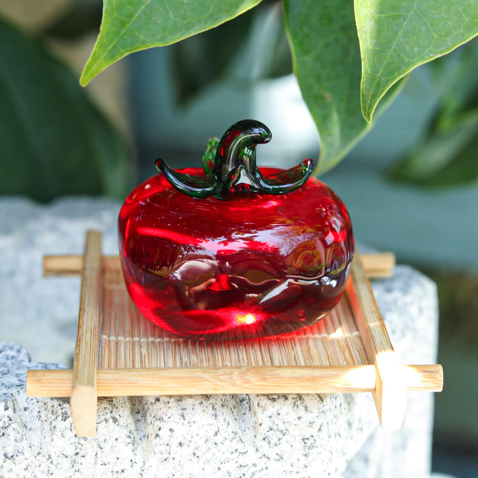 Amazon.co.jp: SWTHONY ガラスミニトマト 運気アップ 風水 開運 幸運