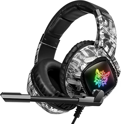 Auriculares para juegos con micrófono PS4 PS5 Xbox auriculares con micrófono cancelación de ruido sonido envolvente para Playstation computadora PC