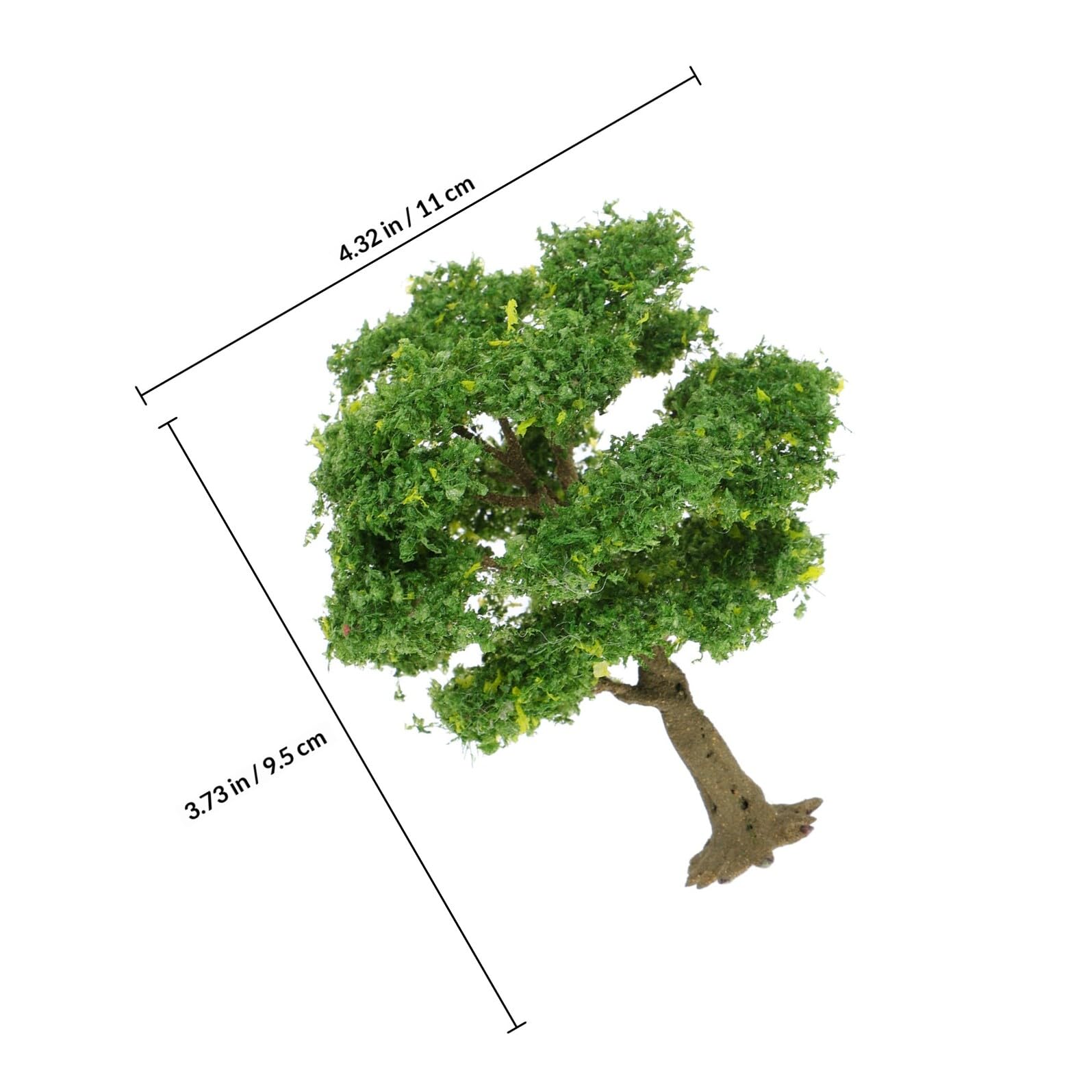 LALAFINA Arbre Modélisme en PVC Robuste pour Décor Miniature de Trains et Projets de Bricolage Accessoire pour Micro-Paysage et Diorama