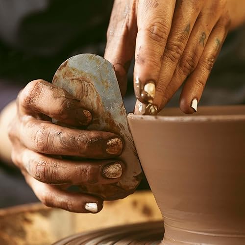 Miniatura 3 de 12 piezas de herramientas de cerámica de acero, varillas de arcilla, cortador de raspador dentado de acero inoxidable, herramienta de manualidades,
