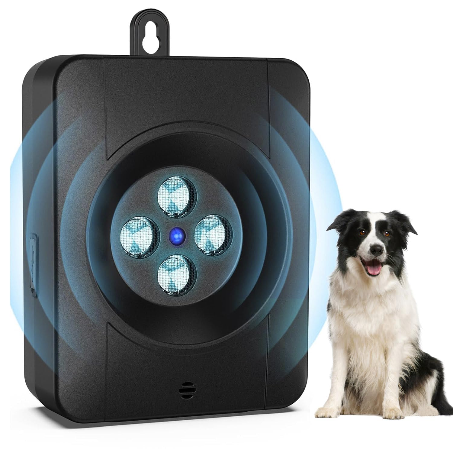 Anti Aboiement pour Chien, Auto Dispositif Anti Aboiement,Ultrasons 33FT Anti Aboiement pour Chien avec 3 Modes, Anti Aboiement Chien Voisin, étanche pour Chiens l'extérieur et l'intérieur (Noir)