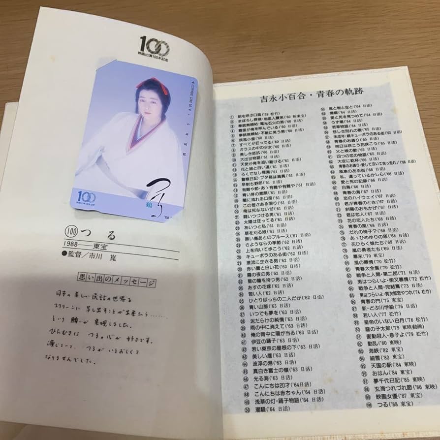吉永小百合映画百本記念 Amazon.co.jp: 吉永小百合 映画出演百本記念テレホンカード