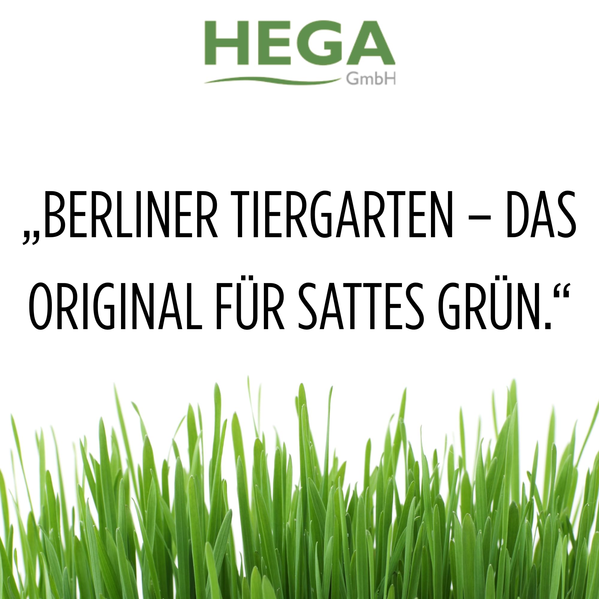 HEGA Grasland Rasensamen Berliner Tiergarten Rasen Samen Grassamen (20 kg (2 x 10 kg))