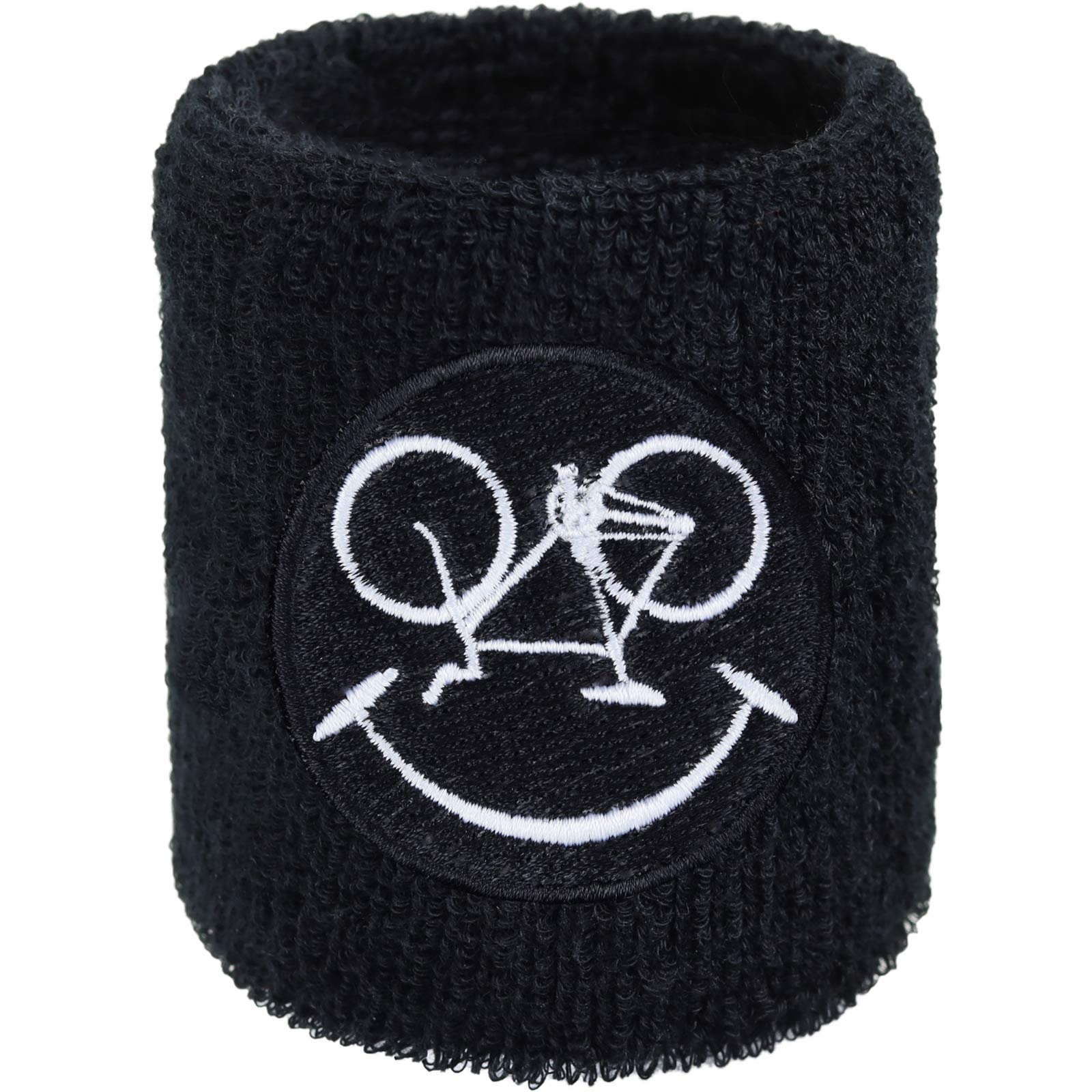 EXPRESS-STICKEREI Schweissband Sport Fitness Design Schweissband mit Stickere Band Bestickt & Absorbierendes Frottee | Jogging Wristband Geschenk Sporttraining Schweiß-Band Ballsport Accessoire
