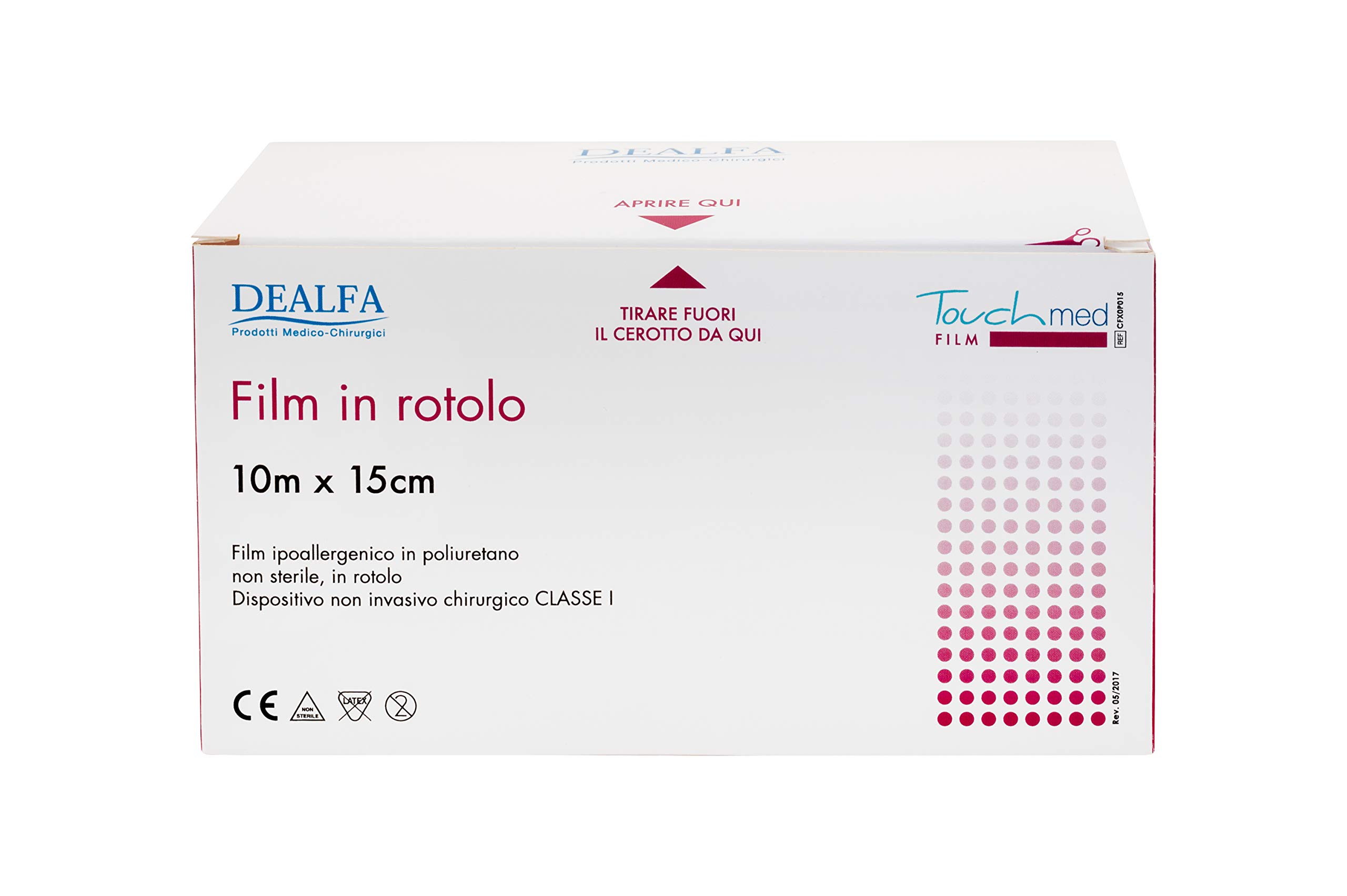 TOUCHMED TATTOO Protection - Film di Poliuretano in Rotolo - cm 15x10 mt - Pellicola Adesiva, Protettiva, Impermeabile e Traspirante - Monouso - Confezione da 1 Pezzo