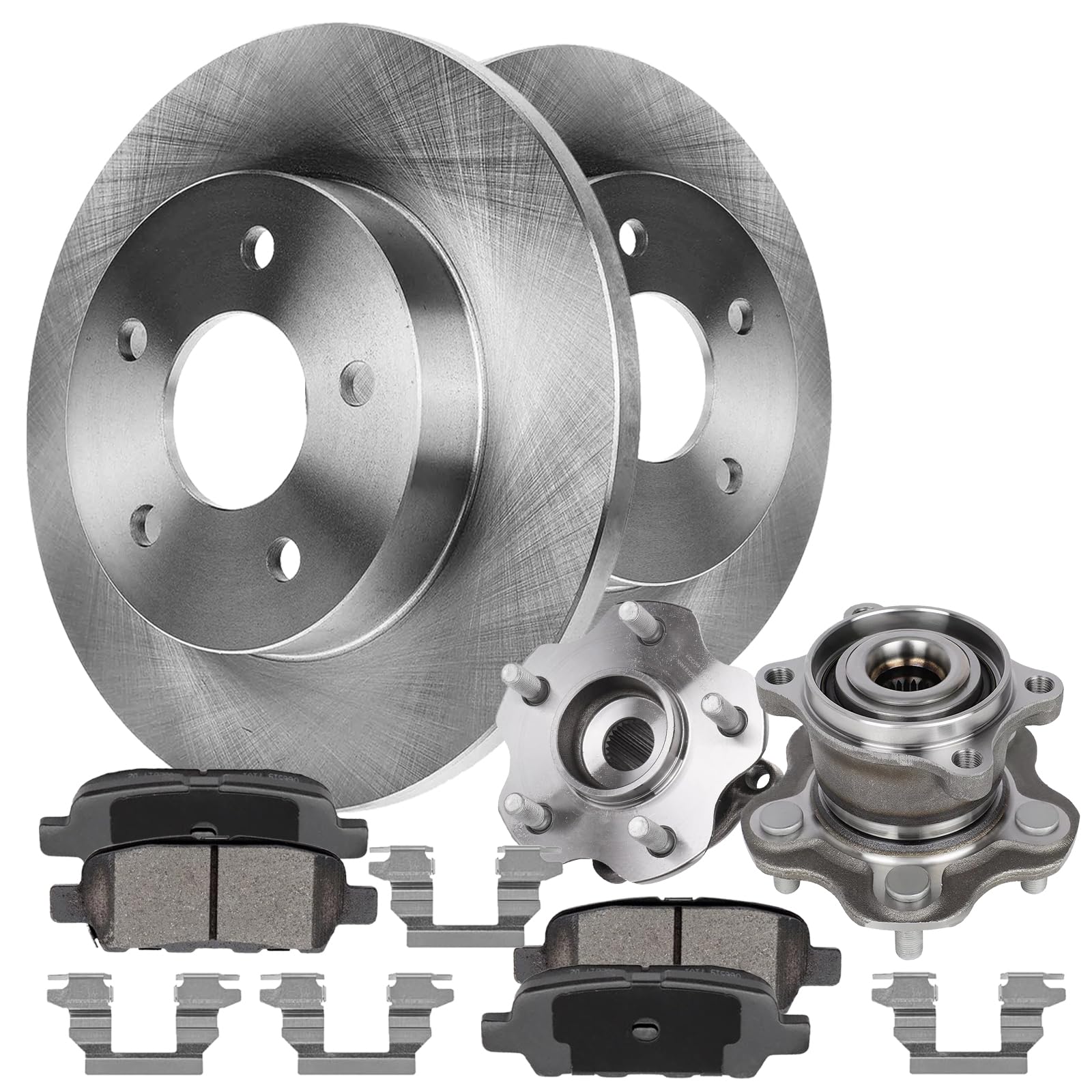 291mm Rear Brake Kit Wheel Hub Compatible with 2011-2017 Nissan Juke