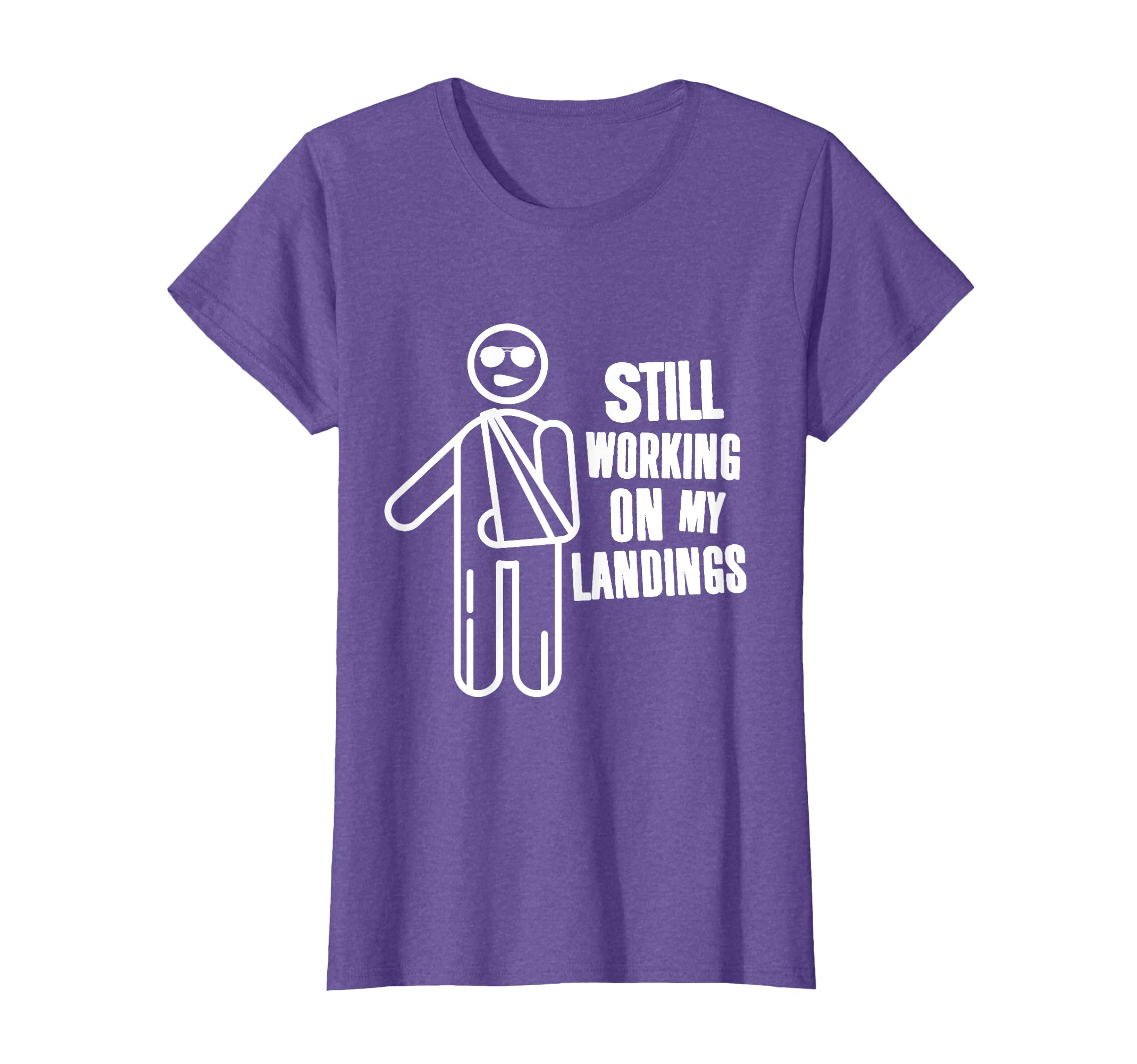 Funny Broken Arm Gift - Working on Landings Kids Get Well T-Shirt