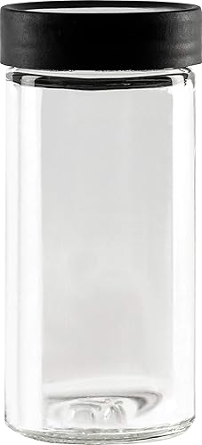 Miniatura 4 de AllSpice Tarros de especias de vidrio de 4 pulgadas, 4 onzas líquidas, paquete de 18