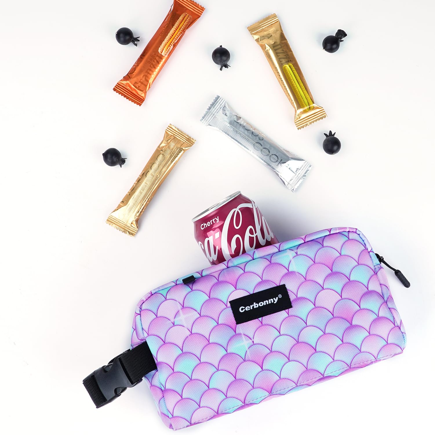 Cerbonny Small Cooler Bag Freezable Lunch Bag for Work School Travel,Small Lunch Bag,Insulated Bag for Kids/Adults,Freezer Lunch Bags Fit for Yogurt,Suit for 3+(Purple Fish) - Image 4