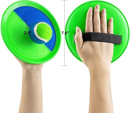 Miniatura 5 de Qrooper Juego de pelotas de lanzamiento y captura para niños juguetes de playa juegos de patio juguetes al aire libre para niños de 4 a 8 años