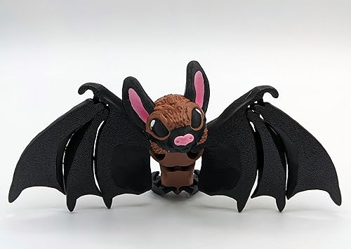 Articulating Bat Figurine – Spooky BAT, Unique 3D Printed Gift,