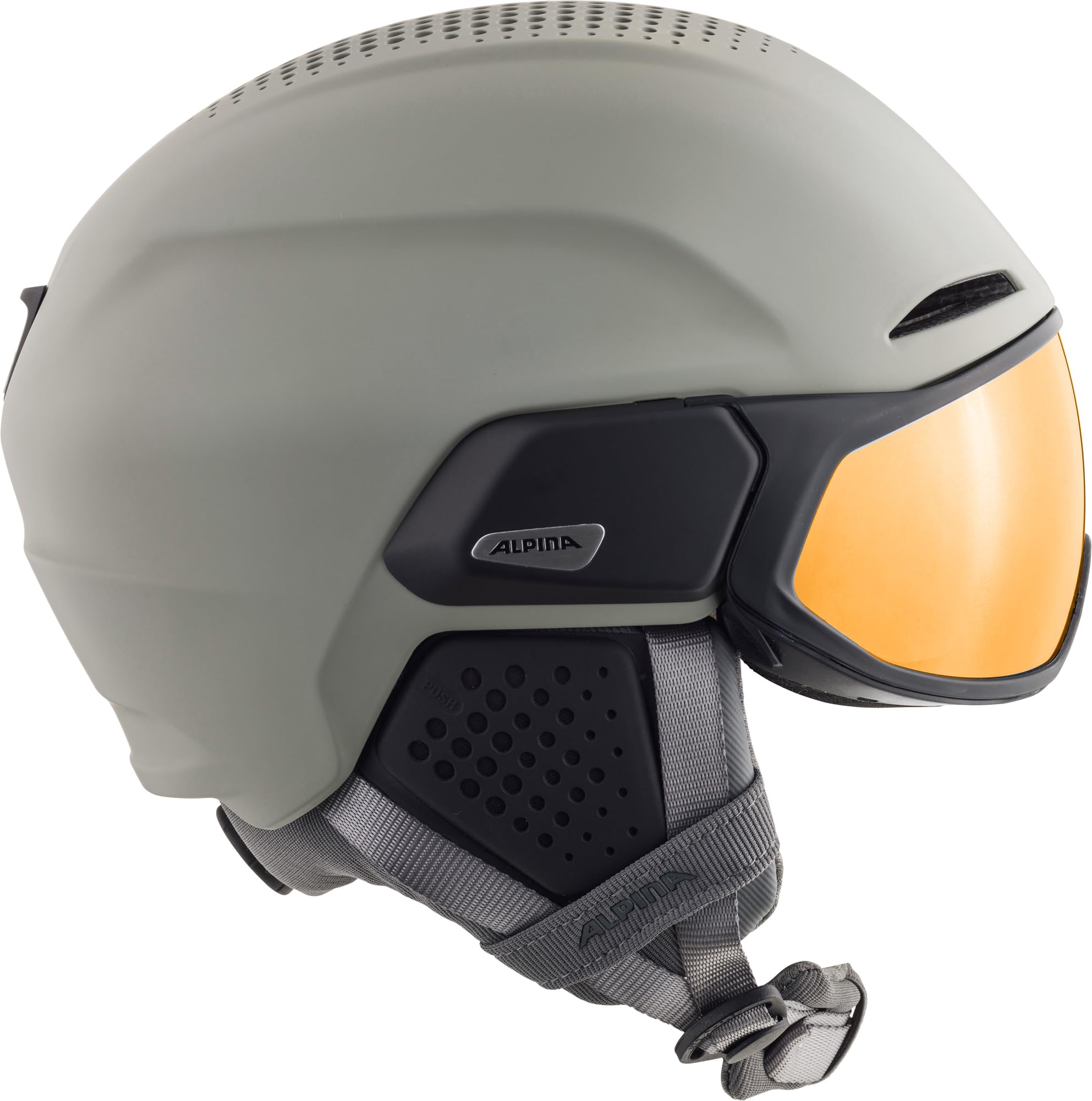 ALPINA ALTO Q-LITE - Sicherer, Stoßabsorbierender & Individuell Anpassbarer Skihelm Mit Kontrastverstärkendem Visier Für Erwachsene