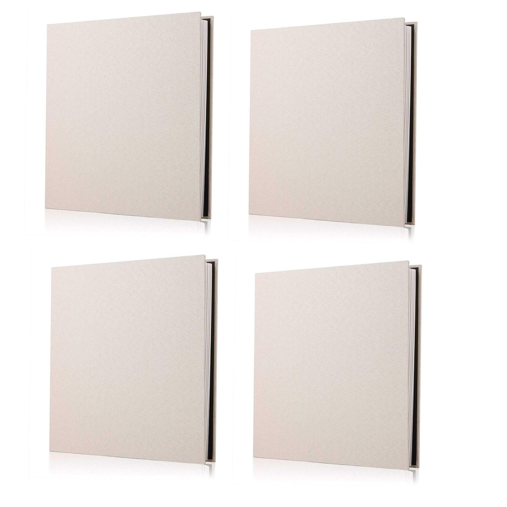 Hndhbfgrt 4X Photo Album Scrapbook Linen DIY Memory Book Thick Pages with Protective Film Save Images Permanently,Best Gift Choice