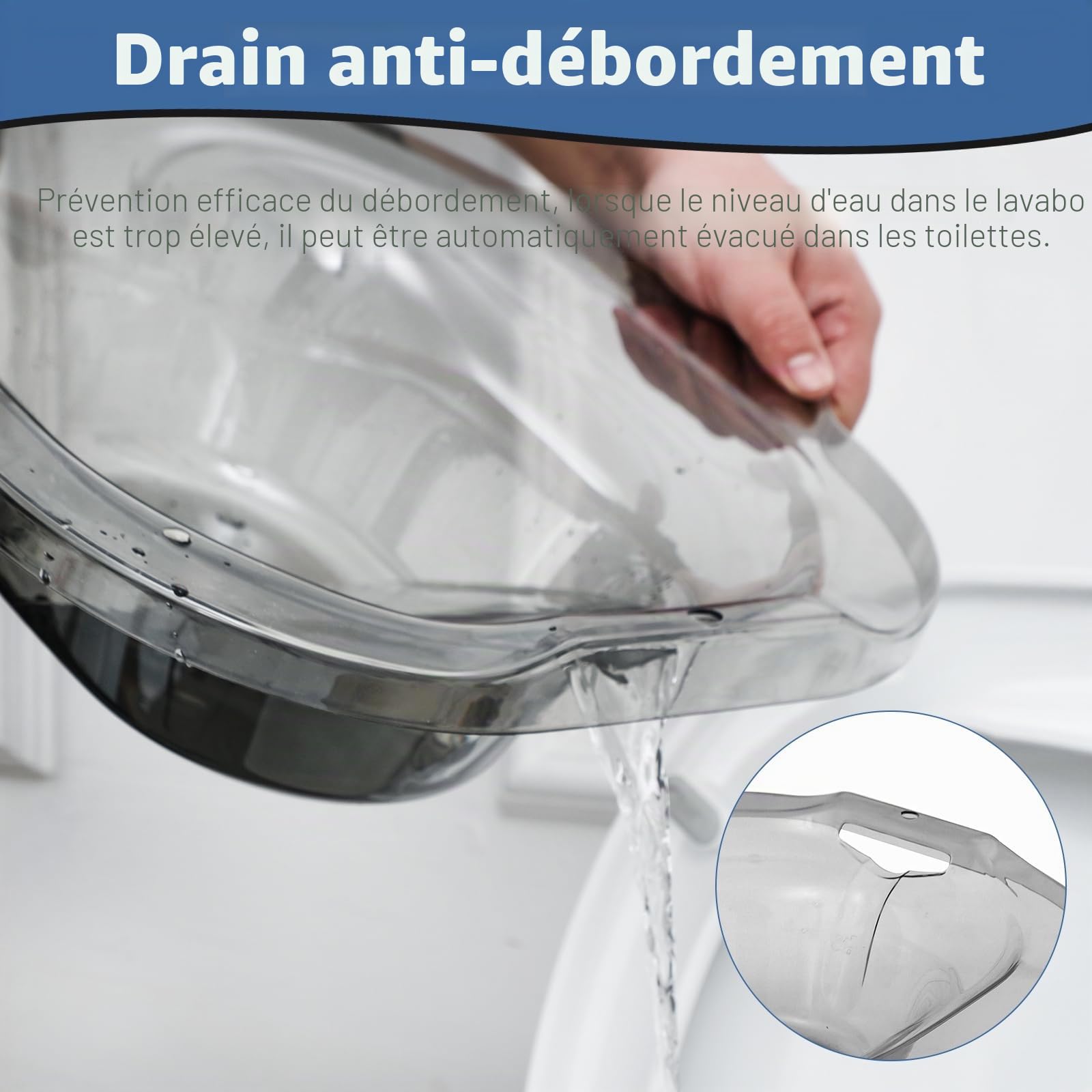 Sitz Baths Siège de salle de bain pour soins post-partum, personnes âgées, handicapées ou traitement des hémorroïdes – Atténuent les infections et soulagent l'inflammation