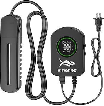 HiTauing Aquarium Heater, 100W/200W/300W/500W Fish Tank Heater with Upgraded LED Large Display, U...