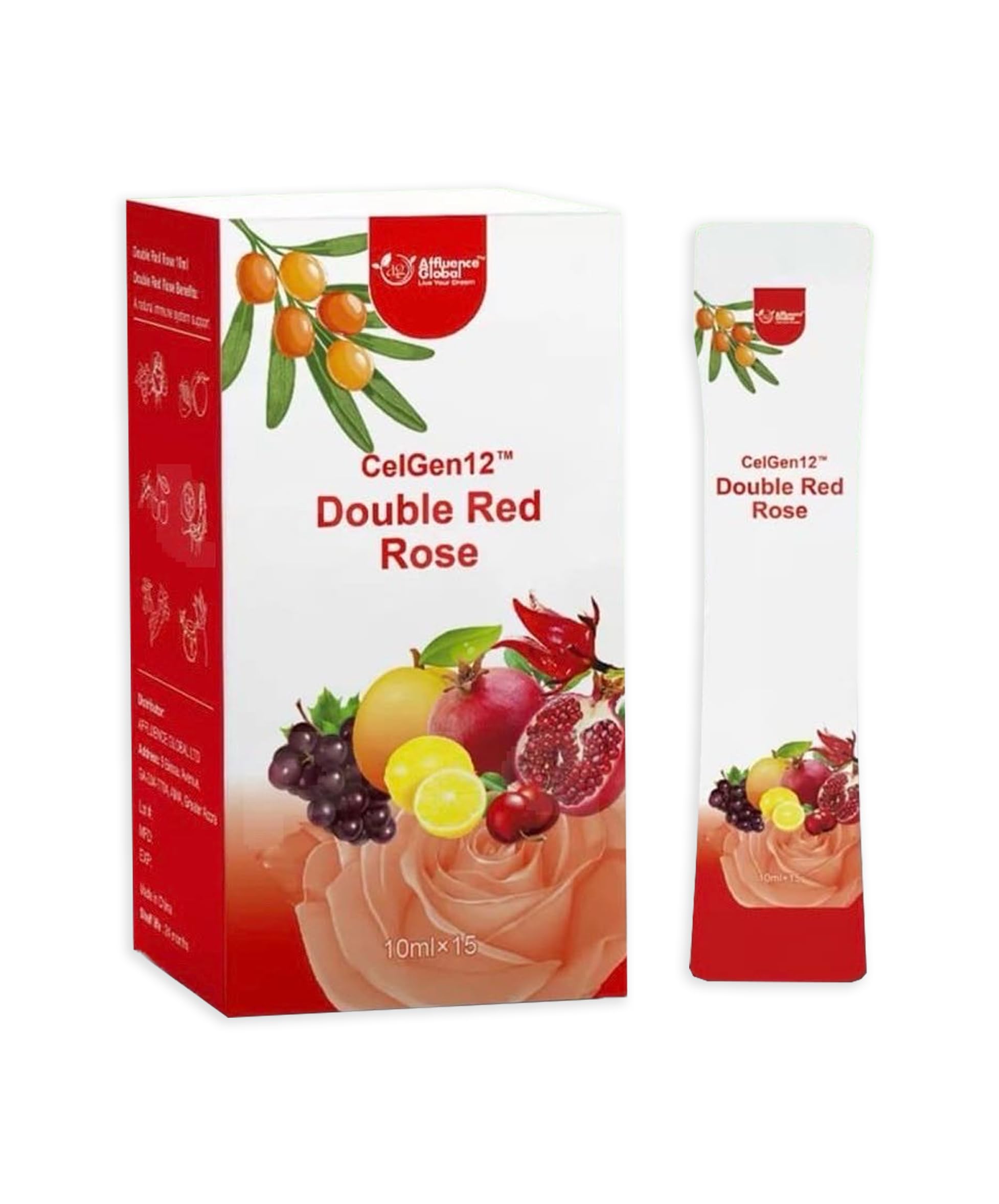 Amazon.com: Affluence Global CelGen12 Double Red Rose Natural
