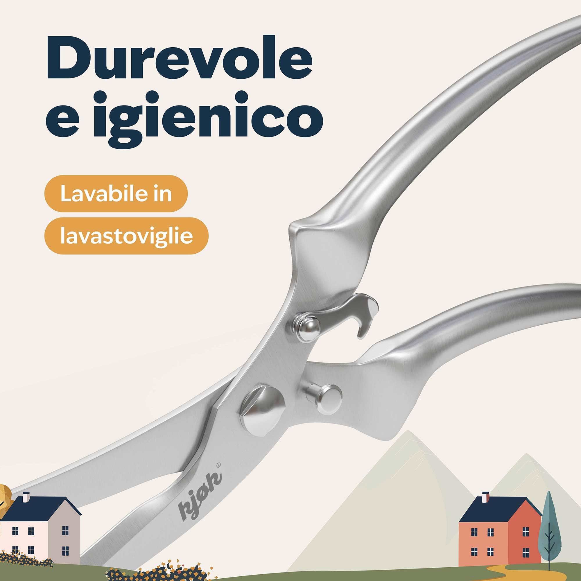 Forbice da Cucina in Acciaio Inox per Pollame - Premium Forbice Multiuso per Pollo, Oca, Anatra