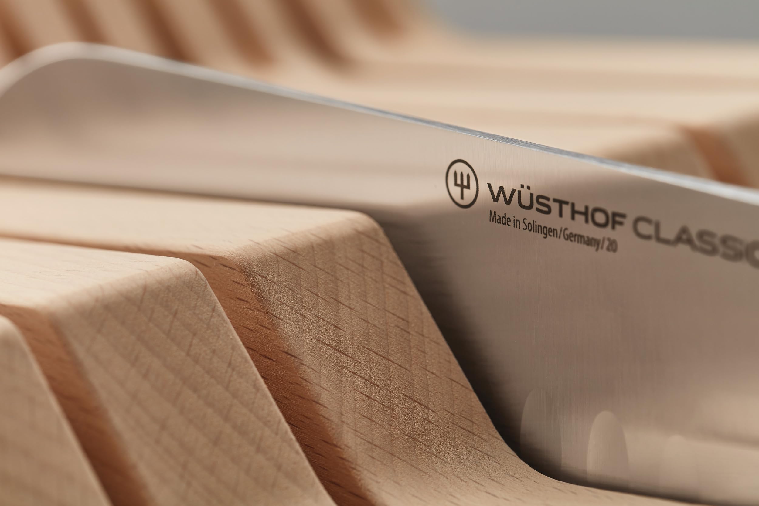 WÜSTHOF Schubladeneinsatz für 15 Messer, Buche, Beige