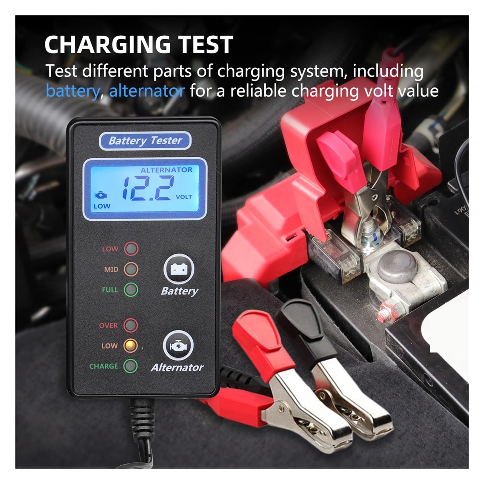 Innenwiderstand Batteriestatus Spannungsanzeige Batterietester Mit LCD-Bildschirm For Autos Motorräder