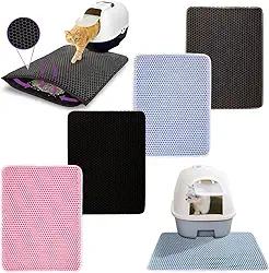 Tapete Higiênico Para Gatos Coletor De Areia Eva Duplo 40x50 (Rosa, 50 cm x 40 cm)