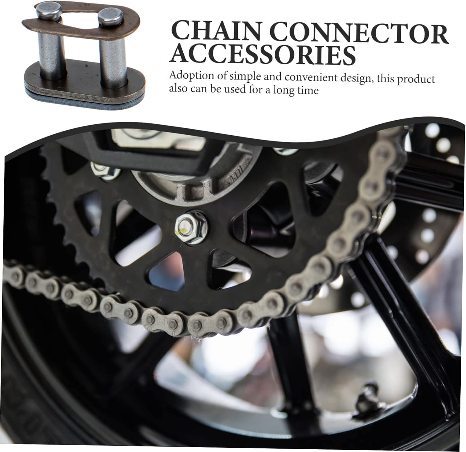 Ciieeo 20Pcs Roller Chain Connecting Links for Atv Motorcycle Easy Install Chain Joint Link Accessory for Dirt Bike Durable Material with