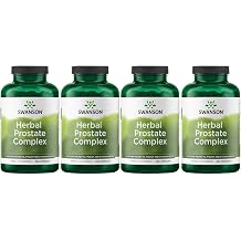 Swanson Herbal Prostate Complex, Mens Supplement, 200 Capsules, 4 Pack