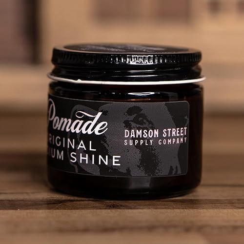 Miniatura 6 de Damson Street Supply Co. Pomada para hombre, sujeción media a fuerte, brillo moderado original a base de agua, productos para el cabello hechos en