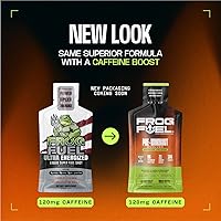 Vista 8 de Frog Fuel Ultra Energy Gel & Energized Pre Workout Shot con 120 mg de cafeína, 1500 mg de beta alanina, electrolitos 0.28 oz de proteína de colágeno