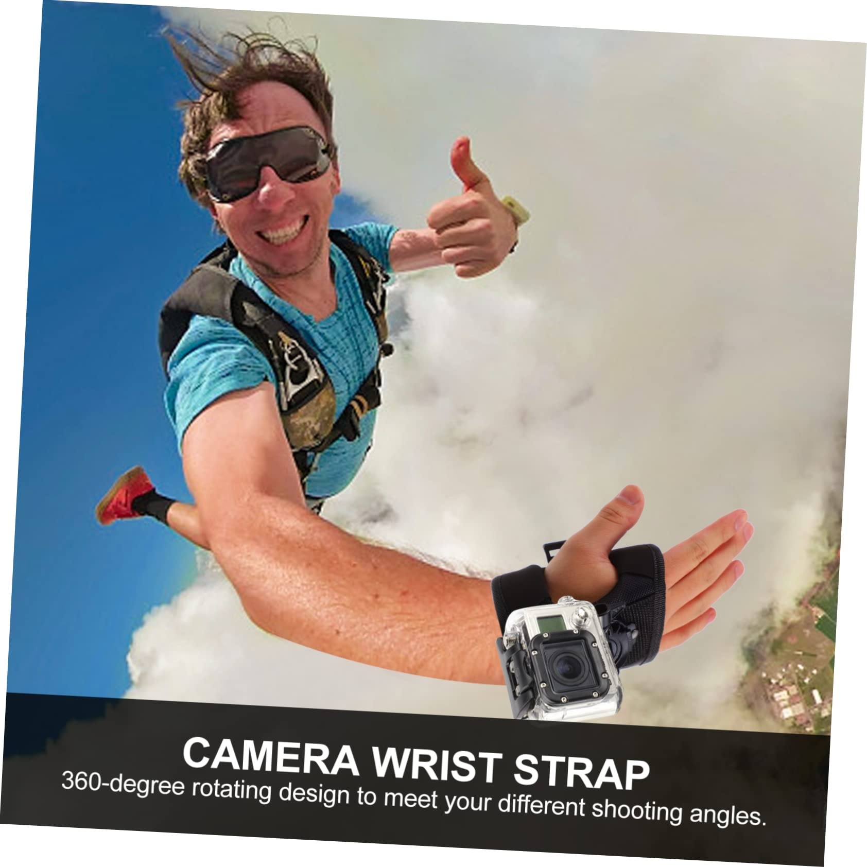Artibetter Cinturino Da Polso In Nylon Per Action Camera Da 4 Pezzi Per Ruotare La Cintura Con Clip Di Montaggio