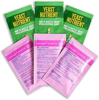 Craft A Brew - SafLager W-34/70 Yeast - German Lager Dry Yeast - For Craft Lagers - Ingredients for Home Brewing - Beer Making Supplies - 3 Pack