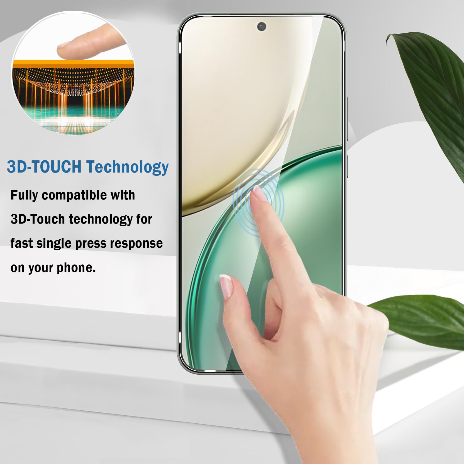 smartect TPU-displaybeschermfolie [2 2 stuks] voor Honor 200 Pro, scherm camera, dekt het hele scherm af, luchtbelvrije installatie, anti-vingerafdrukbescherming