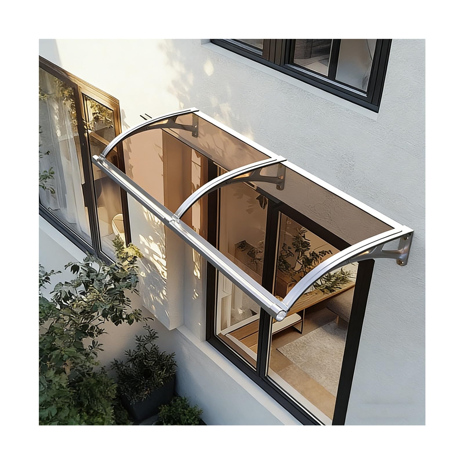 Auvent de porte extérieure anti-UV pour en finir avec le porche trempé