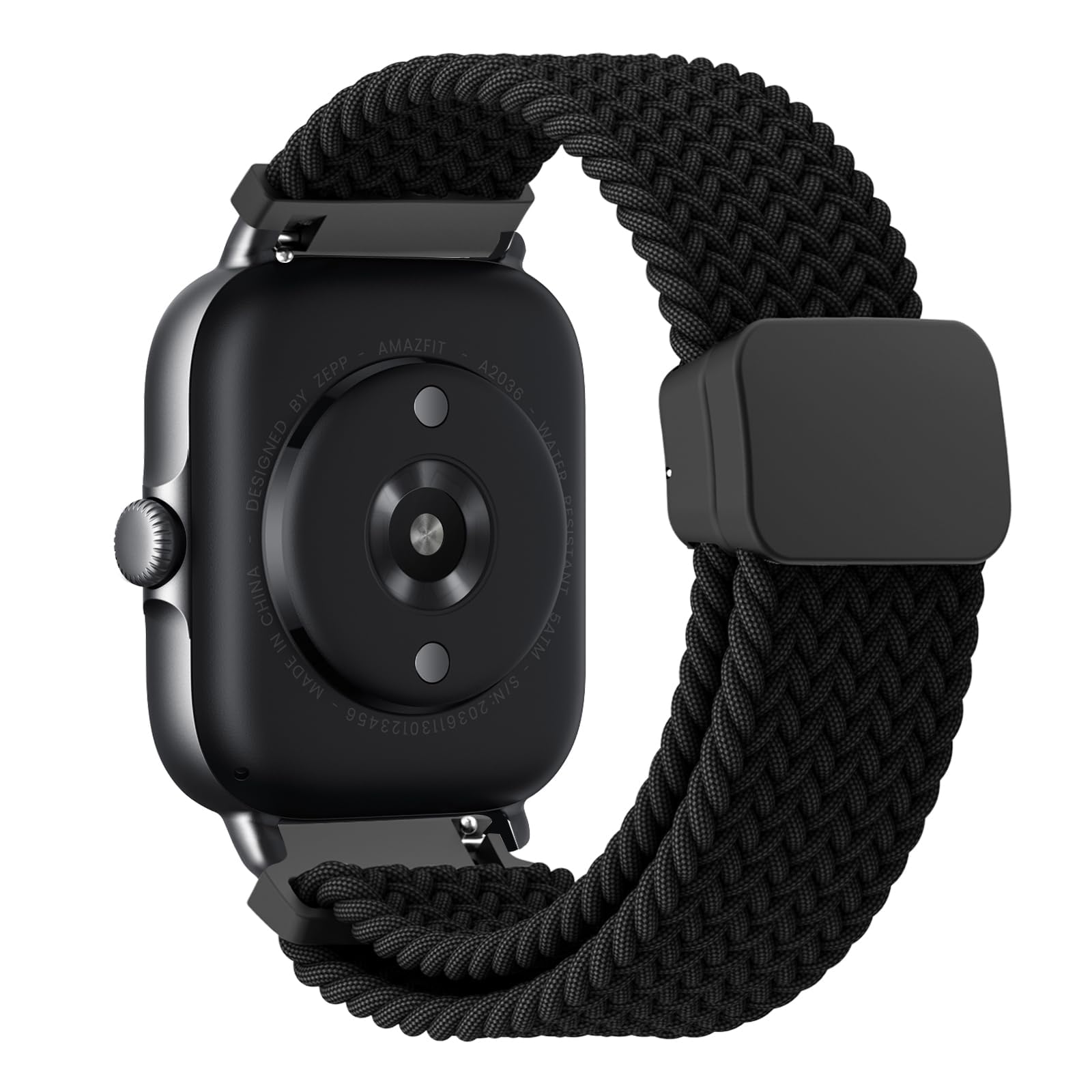 OsinagaStrap Compatible with Amazfit GTS, 20mm Elastic Nylon Strap for Amazfit GTS 2 Mini, GTS 2, GTS 3, GTS 4, GTS 4 Mini, GTR 42mm, Amazfit Bip, Bip 3, Bip 3 Pro, Bip Lite, Bip U, Bip U Pro