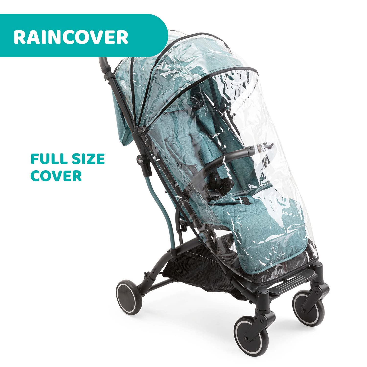 Chicco Trolley Me Passeggino Leggero da 0 Mesi a 15 kg, Passeggino Reclinabile e Pieghevole con Funzione Trolley, Chiusura Compatta, Parapioggia e Cappottina Estendibile, Portata Massima 18 kg