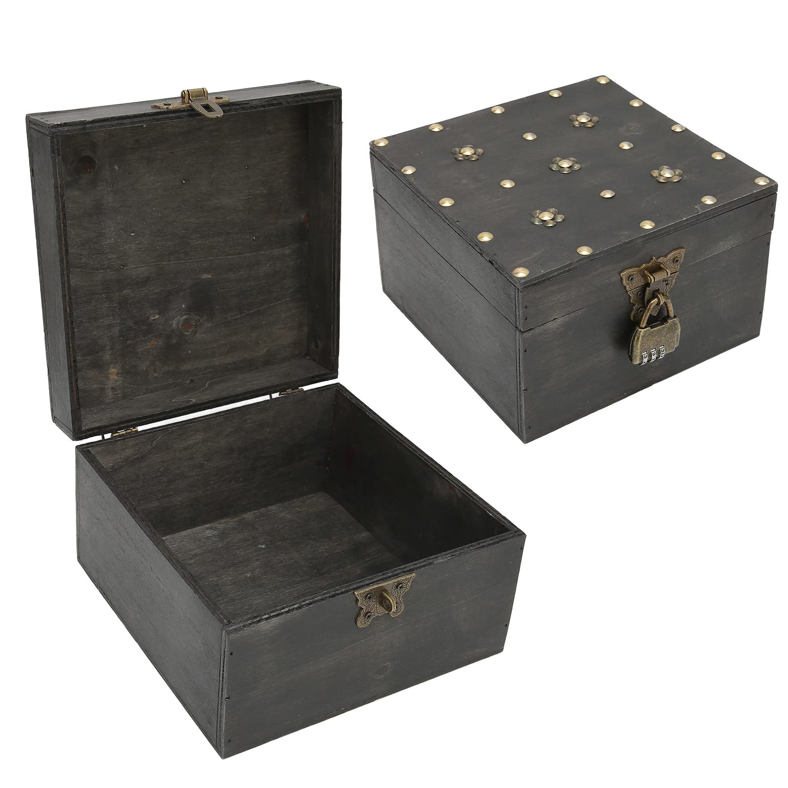 BCJMKDX jewellery storage box, Jewelry Storage Case, women jewellery box,Retro Wooden Box