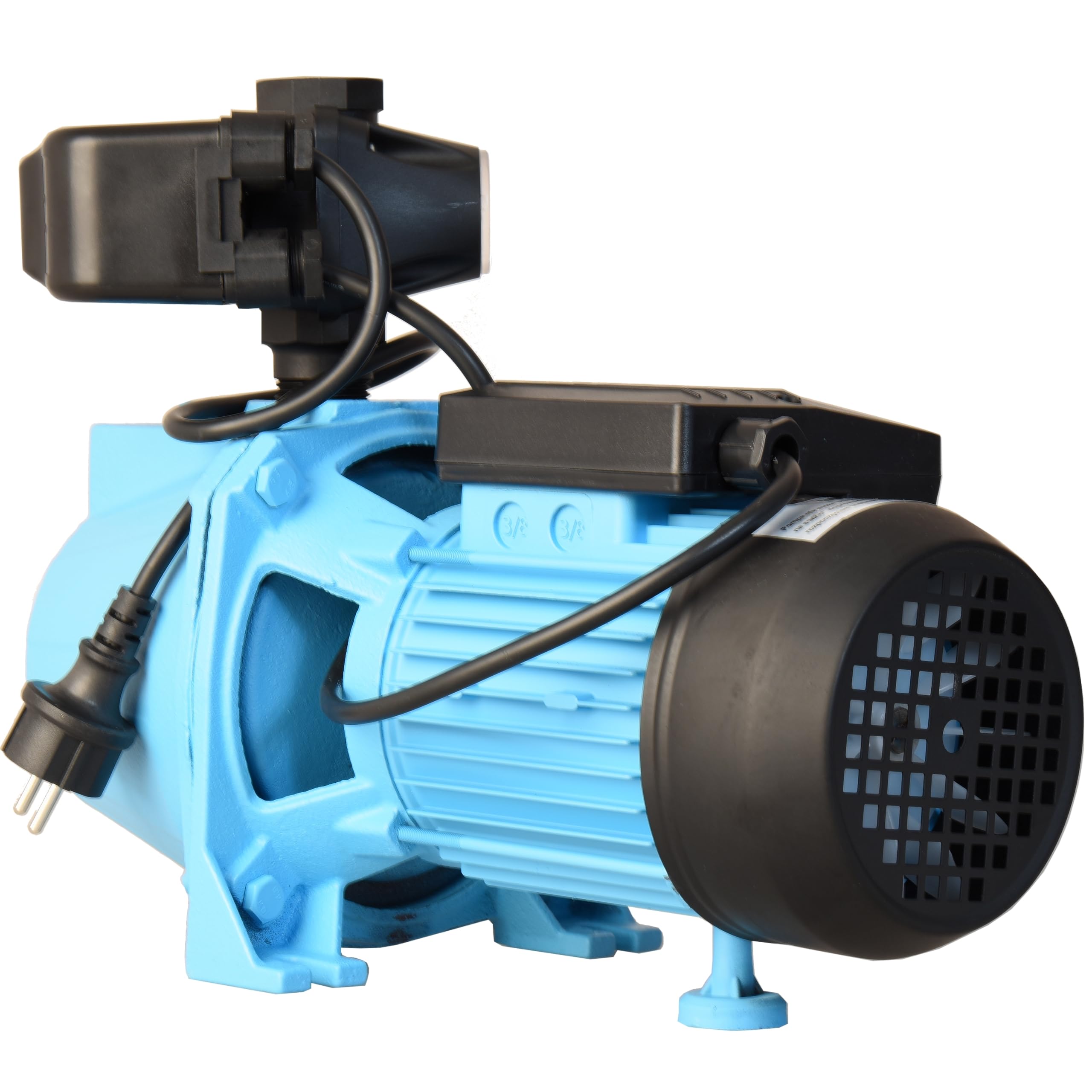 Pompe à Eau SET 100S avec Équipement Intégré - Pompe d’arrosage (1100 W, 3600 l/h, Hauteur de Refoulement 50 m) - un Pressostat Moderne - Pompe de Surface pour le Réservoir - pour Pelouse, Jardin