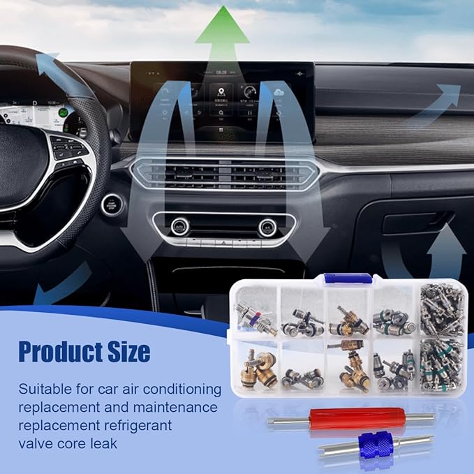 Kit de 102 Piezas para Válvulas de Aire Acondicionado de Auto miniatura 5