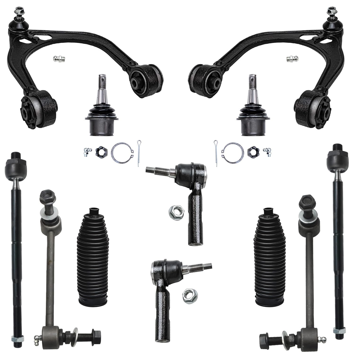 Detroit Axle - RWD Front End 12pc Suspension Kit for Chrysler 300