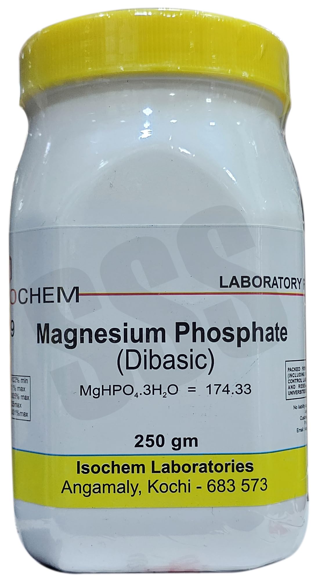 ISOCHEM Magnesium Phosphate (Di Basic) 250 GM Assay 98-102% Min-image-19
