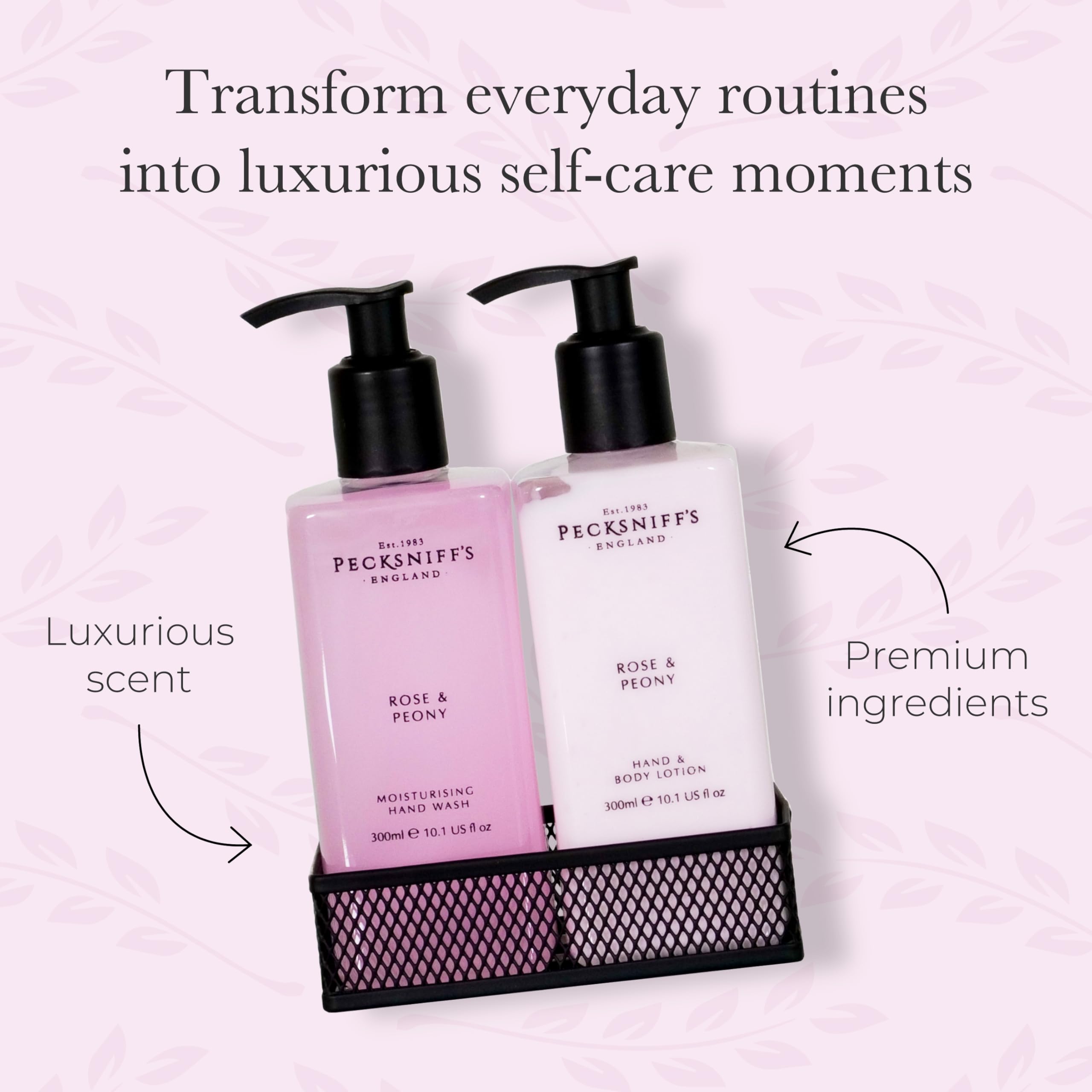 Hand Wash and Lotion Set, Scented Hand and Body Cream and Liquid Soap, Natural, Revitalising - Image 2