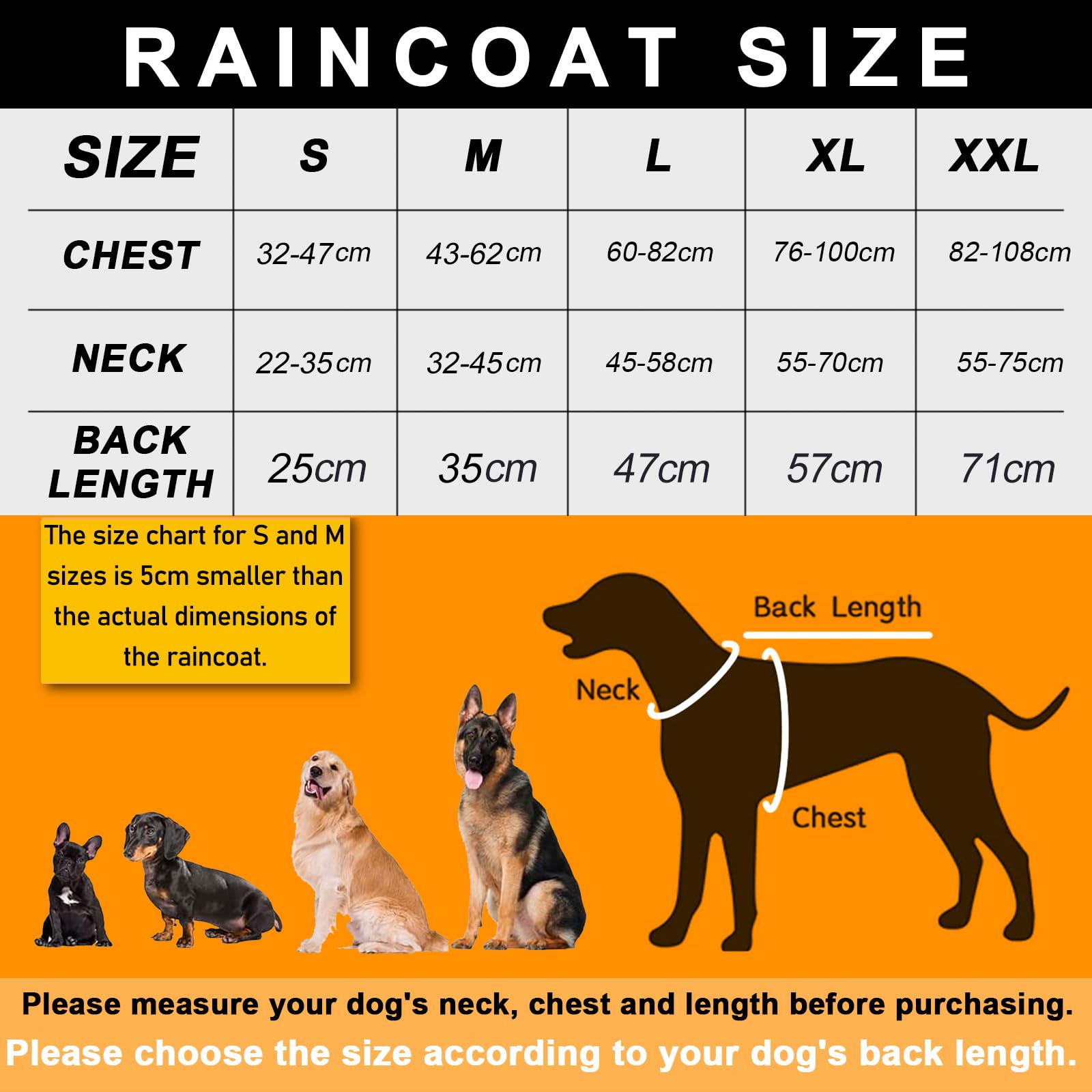 Imperméable pour chiens avec capuche et bandes réfléchissantes sûres, imperméable ultra-léger respirant, pour chiens de petite, moyenne et grande taille (moyenne)