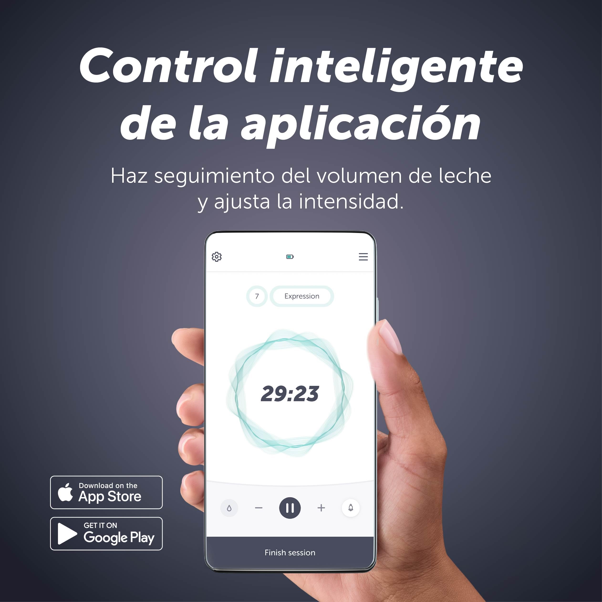 Elvie Stride 2 Doble – Sacaleches Eléctrico Doble Manos Libres con Motor Silencioso de Grado Hospitalario – Extractor de Leche Materna Inteligente, Copas de Silicona Suave, Recargable y sin BPA