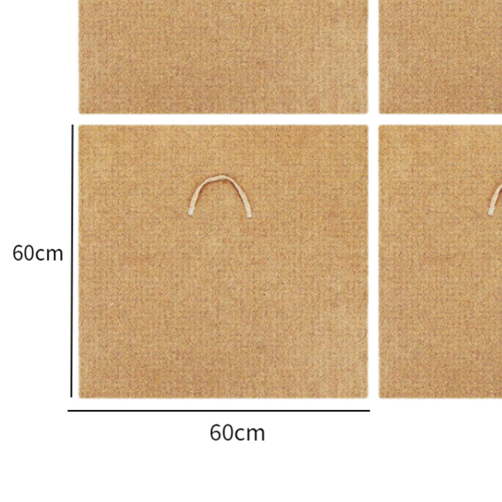 MYCENSE Worms Blanket Worms Bin Blanket Keep Dark Animal Pet Pad Jute Fiber Mat Garden Decoration, 4pcs