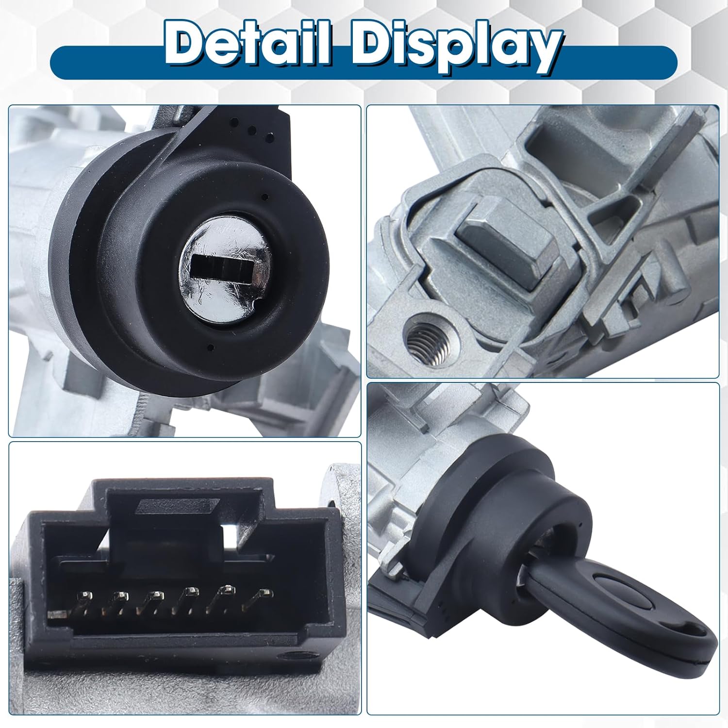 1K0905851B Ignition Switch Lock with 2 Programmed Keys (Include Chips&Batteries) fit for 06-18 VW Jetta, 07-11 Eos, 04-11 Golf, 06-09 Rabbit, 08-11 Tiguan, 12-19 Jetta Passat (not fits for 13 Passat) - Image 5